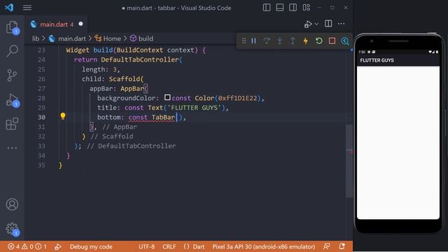 Flutter Tutorial - TabBar in Flutter смотреть онлайн