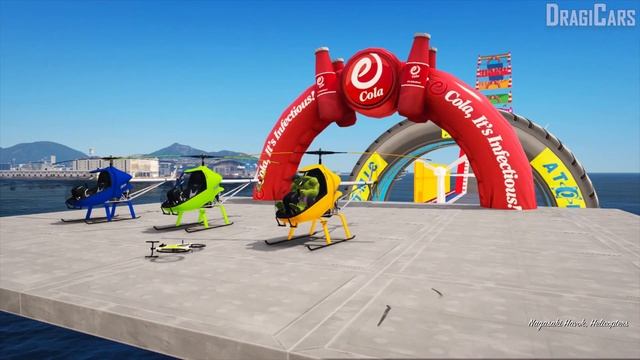 Dump Truck Challenge with Spiderman and Superheroes! Color Truck on Ramp GTA 5 Parkour Spider Man смотреть онлайн