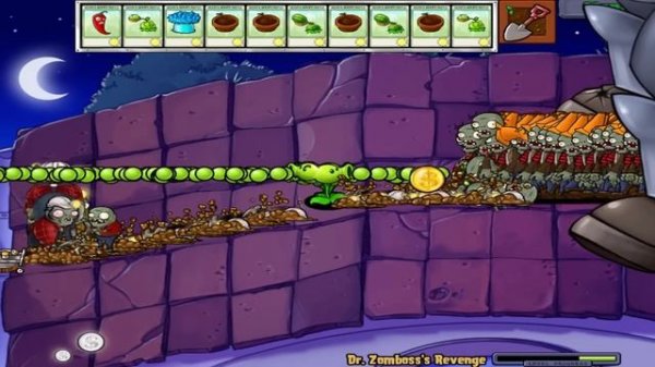 Plants vs Zombies - Split Pea vs Gargantuar vs Dr. Zomboss