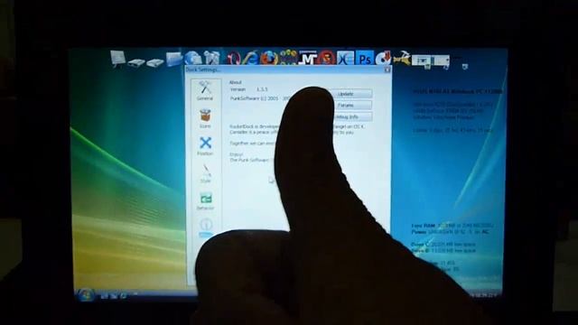 RocketDock on ASUS N10J-A1 смотреть онлайн