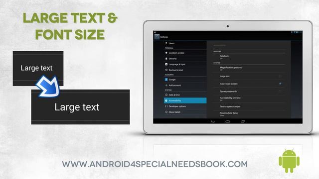 Large Text and Font Size - Lesson 4 - Android Accessibility Features Course смотреть онлайн