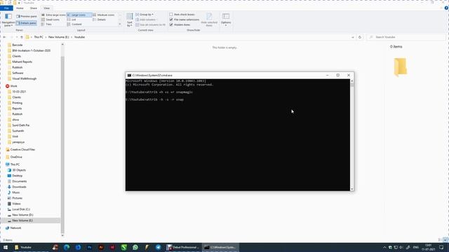 Hide files or folders using command | CMD Hide File/Folder in Windows смотреть онлайн