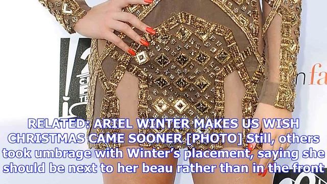 Ariel winter trolled for the dress she wore for family event смотреть онлайн