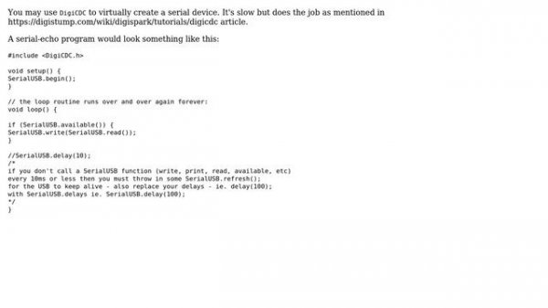 Arduino: Digispark Serial Port Communication (4 Solutions!!)