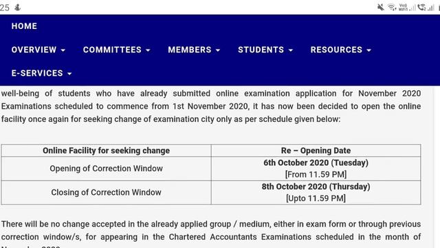 ICAI Announcement 05/10/2020 || Good News || Correction Window Opened Once Again. смотреть онлайн