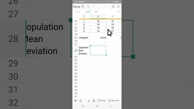 MEAN DEVIATION, VARIANCE, STANDARD DEVIATION OF GROUPED DATA IN ANDROID(WPS) смотреть онлайн