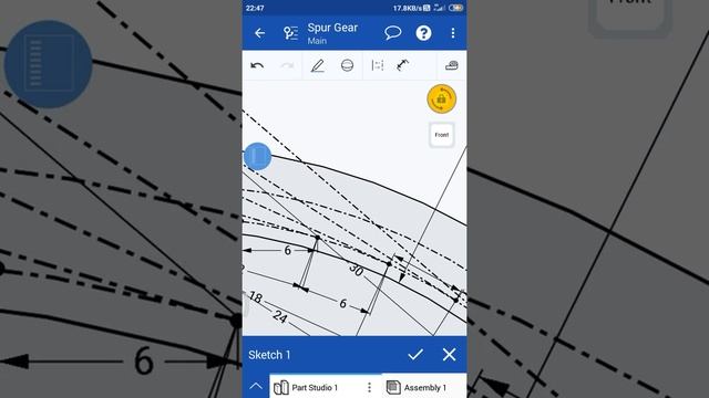 Onshape 3D CAD Tutorial # 2 | How to create 3D model of "Spur Gear" in android phones ? 🤔 смотреть онлайн