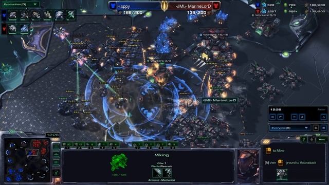 StarCraft 2 - LOTV - Happy (T) v MarineLorD (T) on Dusk Towers смотреть онлайн