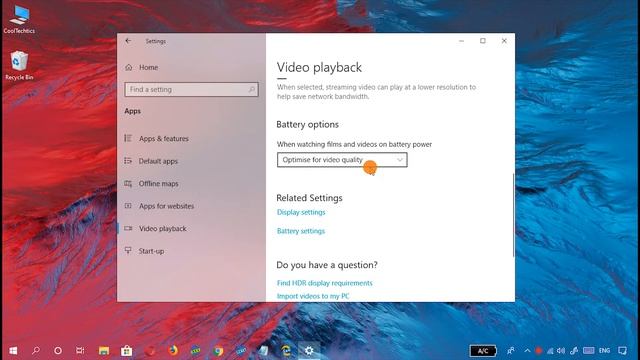 Optimize Battery Life / Video Quality when Watching Movies and Videos in Windows 10 смотреть онлайн