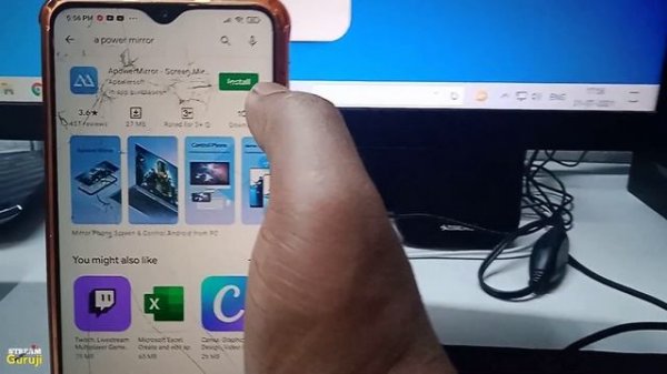 A power mirror setup | a power mirror PC download | How to mirroring from mobile screen to Pc Lapto