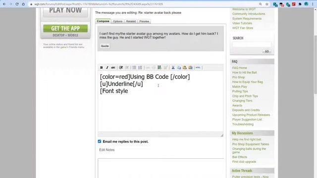 Text formatting with Bulletin Board Code смотреть онлайн
