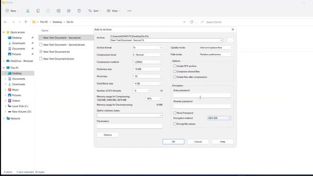 How to do encryption and decryption of files using 7zip with AES-256. смотреть онлайн