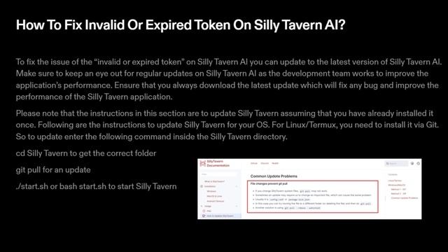 Fix Invalid Or Expired Token On Silly Tavern смотреть онлайн