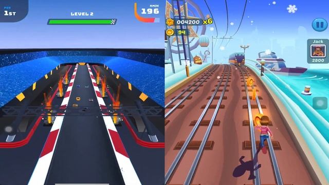 Games - Subway Princess Runner V/S Race Master 3D - Android/iOS Gameplay HD смотреть онлайн
