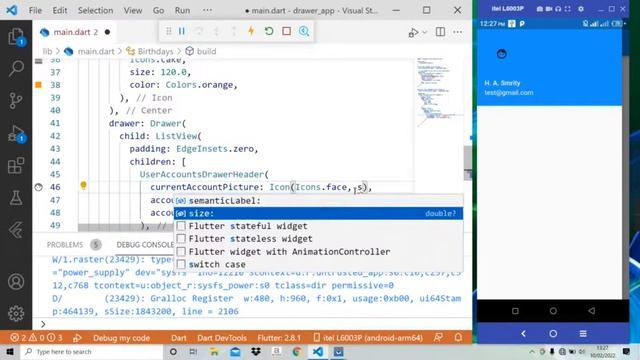 Build a Beautiful Navigation Drawer / Sidebar Menu in Flutter смотреть онлайн