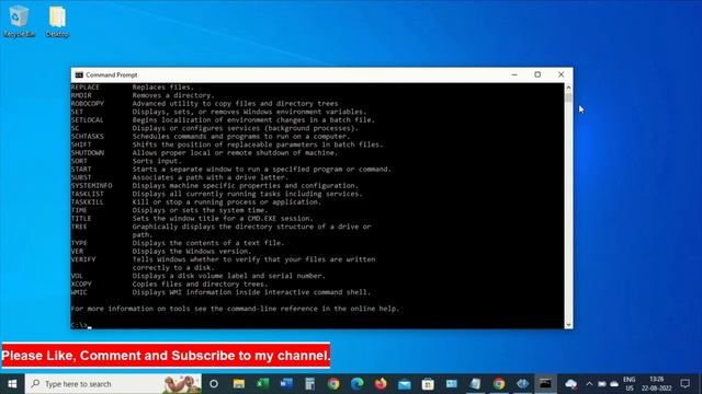 List of all commands in Command Prompt (cmd) | Windows 10 | Tech Knowledge Tutor смотреть онлайн