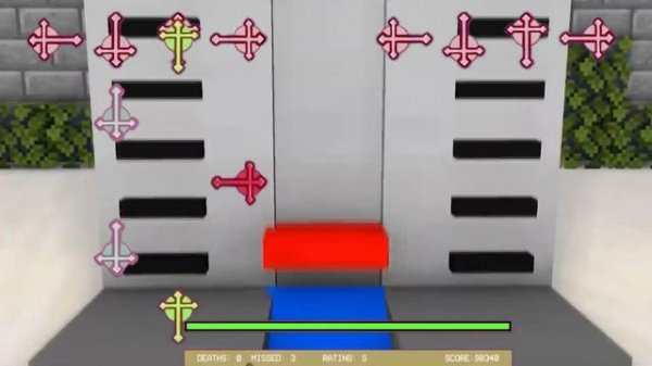 Friday Night Funkin' but its Monster School - FNF in Minecraft (Best Moments)