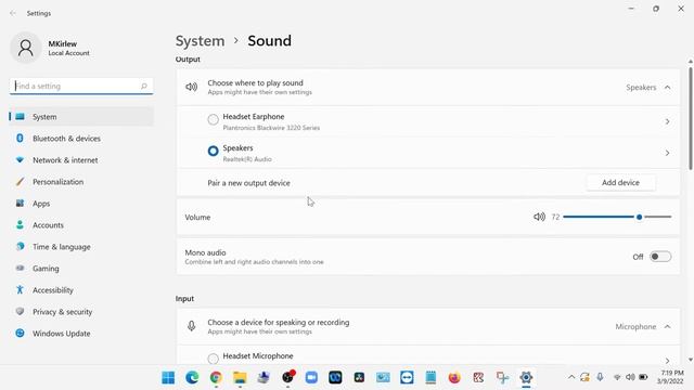 How to change input | output sound setting | Windows 11 смотреть онлайн