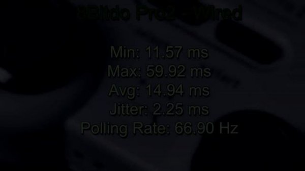 8BitDo Pro 2 - POLLING RATE TEST (Wired vs Bluetooth)