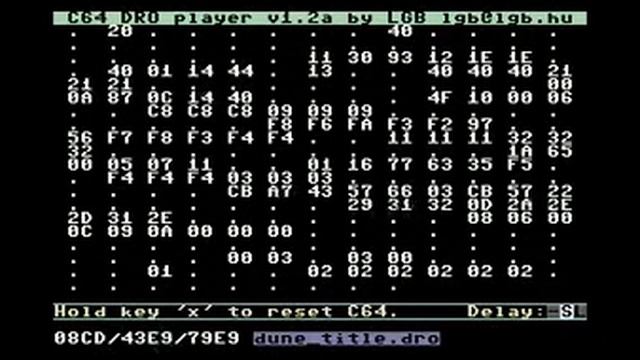 Dosbox DRO file is played back on Commodore 64. смотреть онлайн