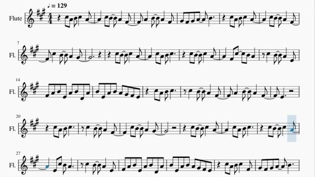 Flute Sheet Music: How to play Here Comes The Sun by The Beatles смотреть онлайн