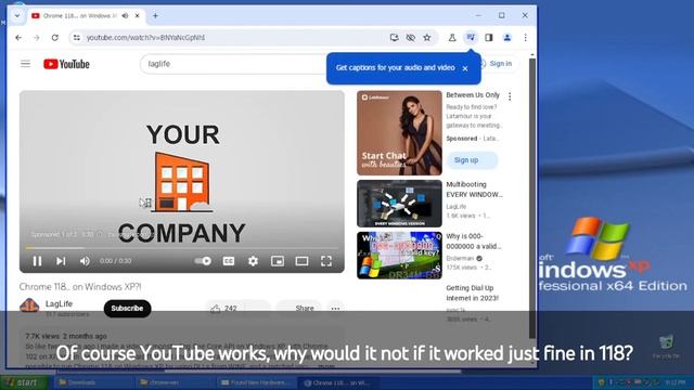 Latest Chrome... on Windows XP?! (x64) смотреть онлайн