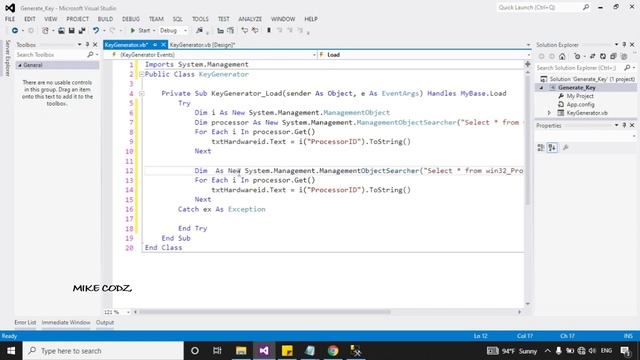 How to generate a product key for your windows application - Vb.net @mikecodz2821 смотреть онлайн