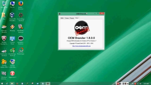 Cara Membuat Logo OEM Windows 8. memakai gambar sendiri.atau Nama Kantor sekolah смотреть онлайн