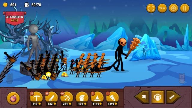 Stick War - Stickman Battle - Gameplay Walkthrough Story Level 14 (iOS, Android) смотреть онлайн