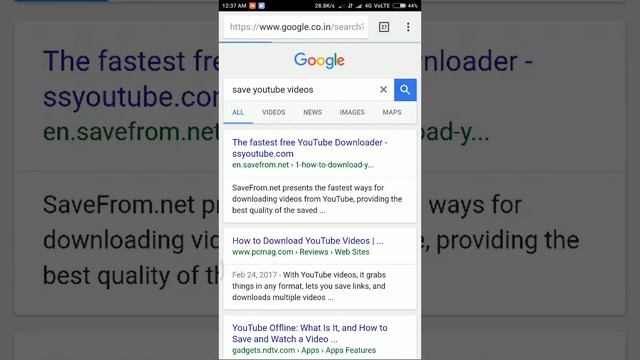 How to save YouTube videos in gallery without Third Party app| Android device | смотреть онлайн