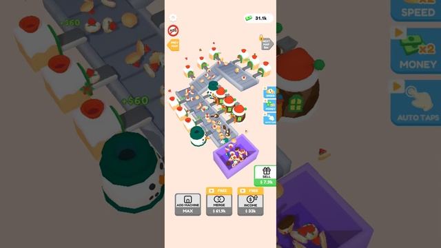 Dessert Factory Idle Gameplay | iOS, Android, Arcade Game смотреть онлайн