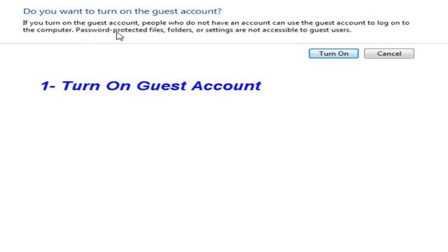 How to Turn On or Turn Off Guest Account in Windows 7 смотреть онлайн