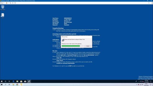 Windows 10 90 Day Trial Enterprise Developer Virtual Machine for VMware Workstation Player смотреть онлайн