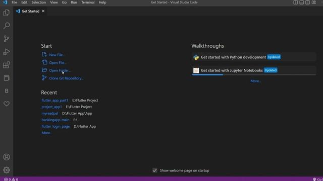 Flutter New Project Create || How to create flutter project || Visual studio code || CMD смотреть онлайн
