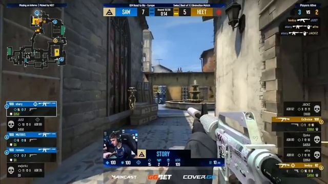 HEET vs sAw | Map 2 Inferno | IEM Road to Rio 2022 Europe RMR B смотреть онлайн