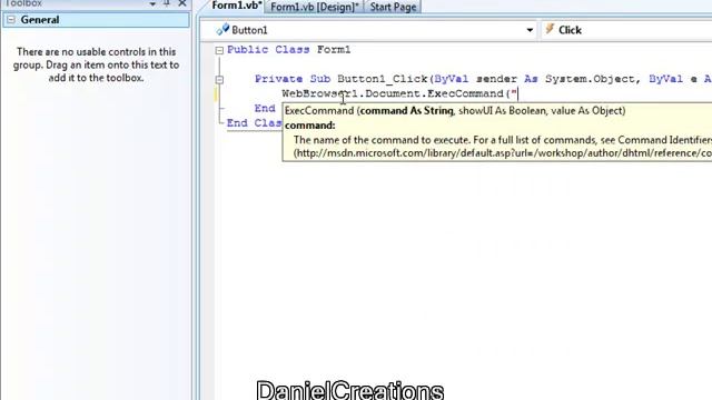 Visual Basic 2008 - WebBrowser Cut, Copy, Paste смотреть онлайн
