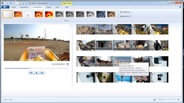 Removing effects, transitions in Windows Movie Maker for GoPro video editing смотреть онлайн