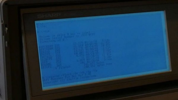 1985 Sharp PC-7000 portable MS Dos 6.22 San Disk Image Mate Parallel Port Compact Flash HDD