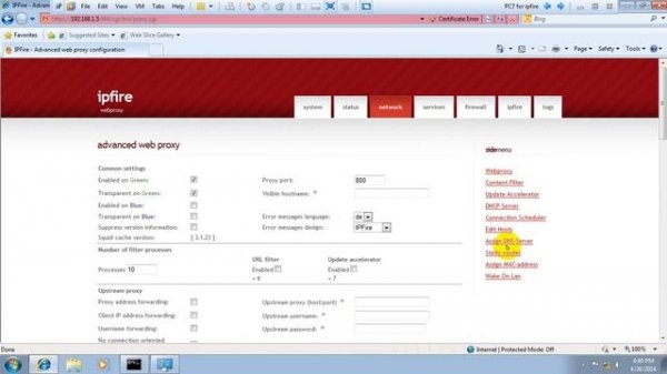 Allow Client can access Internet by Web proxy on IPfire