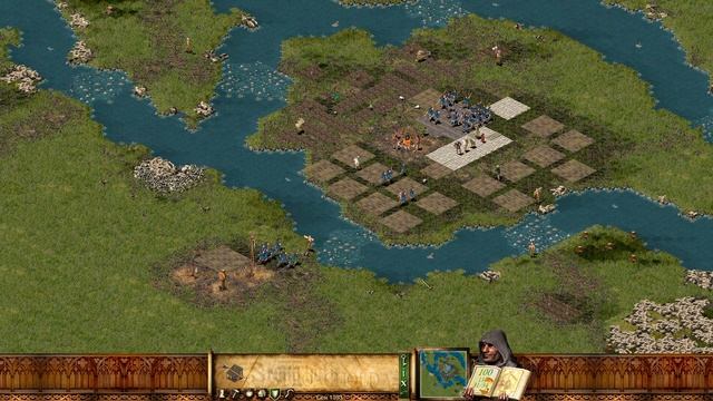Stronghold миссия 5: "Между молотом и наковальней" (максимальная сложность, без потерь) смотреть онлайн