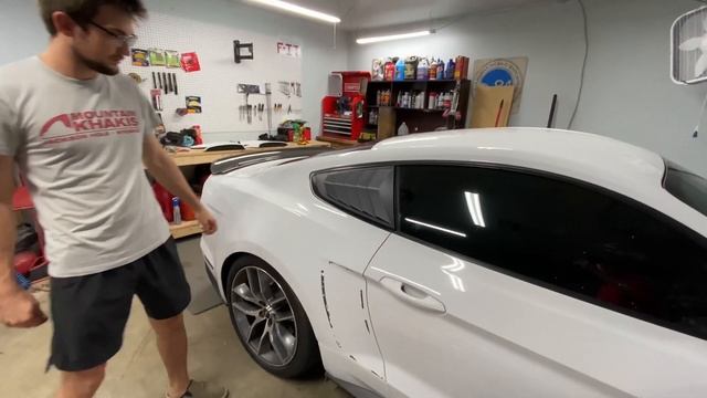 2015 Mustang GT Side And Rear LOUVER Removal And Install! смотреть онлайн