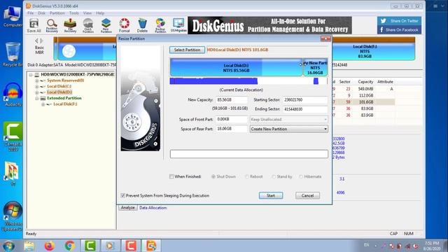 How to Make New Partition in Windows with DiskGenius in Windows 7 \ 8 \ 10 | without Loosing Data смотреть онлайн