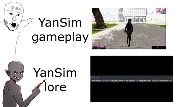 Yandere Simulator meme lore смотреть онлайн