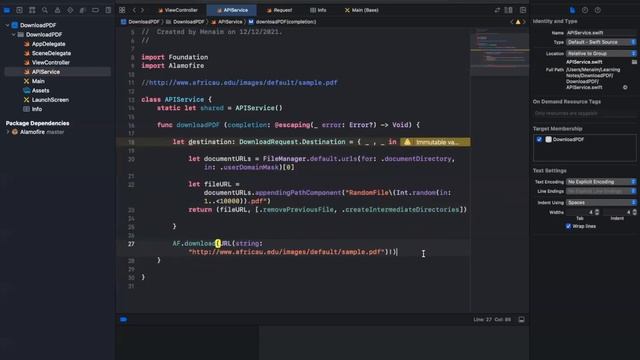 Download PDF file using Alamofire - Swift - Arabic смотреть онлайн