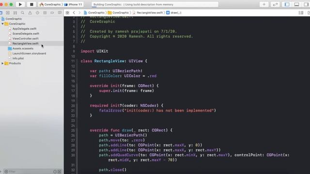 Core Grapahics Tutorial | Swift 5 смотреть онлайн