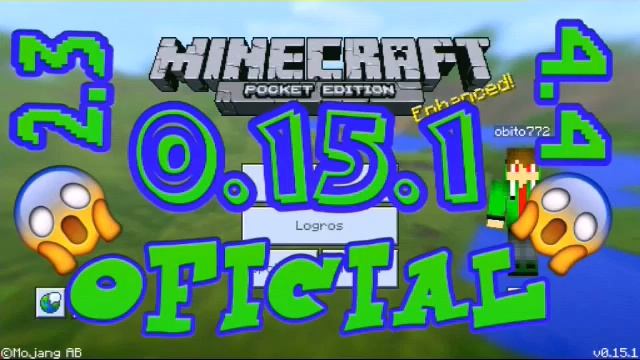 Minecraft PE 0.15.1 oficial [ANDROID] [2.3 4.4] смотреть онлайн