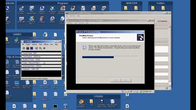 windowsXP installation in VirtualBox смотреть онлайн