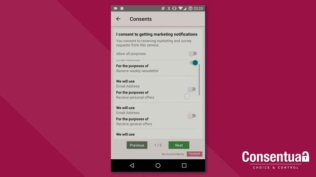 Consentua Mobile SDK demonstration смотреть онлайн