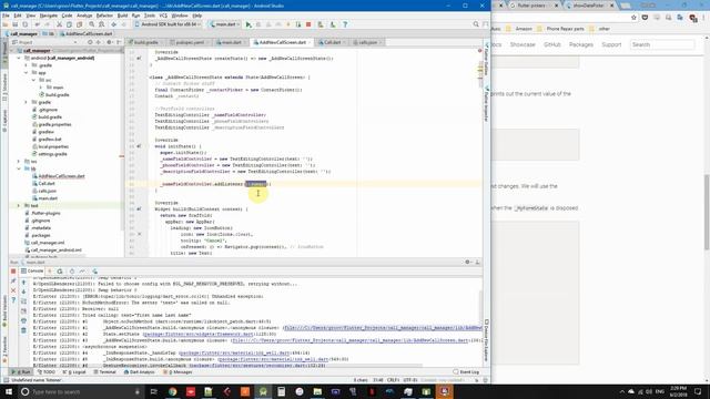 Call Manager in Flutter Part 5 Setting text fields with TextEditingController смотреть онлайн