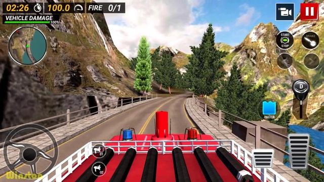 Fire Truck Driving Game 2019 #1 - Firefighter Simulator Offroad Truck Driving Android Gameplay смотреть онлайн